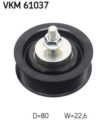 Galet enrouleur de courroie d'accessoire SKF ref. VKM 61037